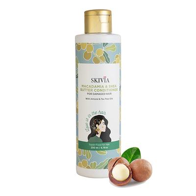 Skivia Macadamia & Shea Butter Conditioner With Almond & Tea Tree Oil -Unisex 200 ml - Conditioners