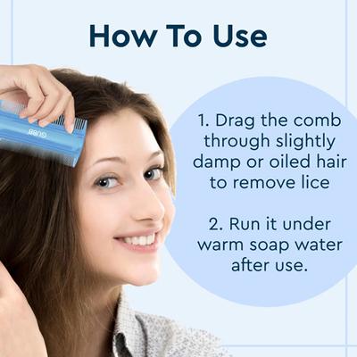 Gubb Lice Comb Extra Fine Plastic Teeth Ideal for Kids & Adult 1's - Hair Combs