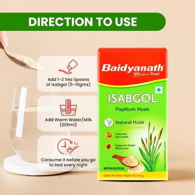 Baidyanath Isabgol (Psyllium Husk) Powder 200 g - Speciality Medicines