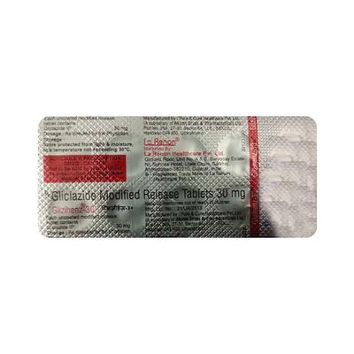 Glizihenz 30mg Tablet 10'S - Diabetes-Ant