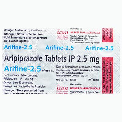 Arifine 2.5mg Tablet 10'S - Schizophrenia-Aps