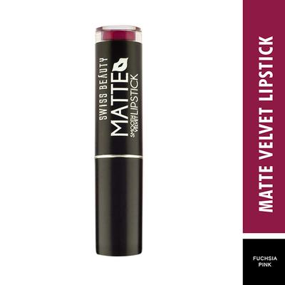 Swiss Beauty Smooth Velvet Matte Lipstick - (Fuchsia Pink) 3.2 gm - Lipsticks