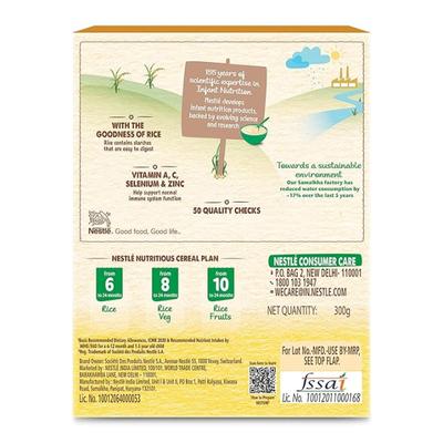 Nestle Nestum Stage 1 (6-24 Months) Powder 300 gm - Rice (Refill Pack) - Baby And Infant Supplements