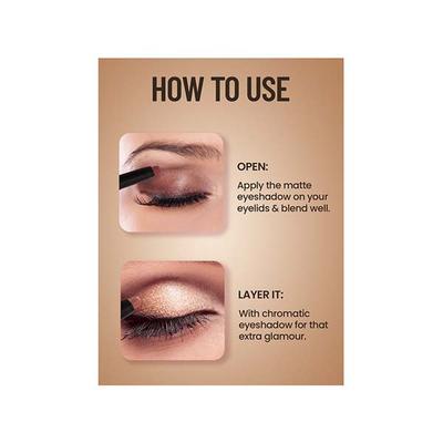 Swiss Beauty Chrome and Matte Twin Eyeshadow-Autumm Break 2 gm - Eyeshadow, Bases & Primers