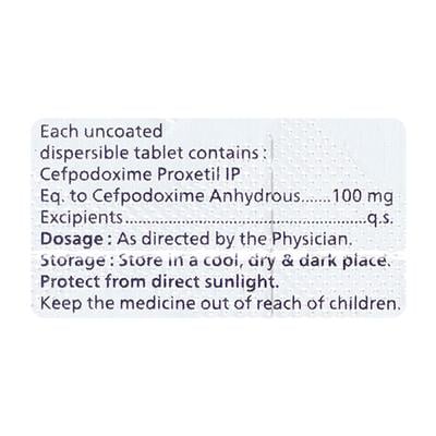 MONTEGO DT 100mg Tablet 10's - Bacterial Infections-Cep