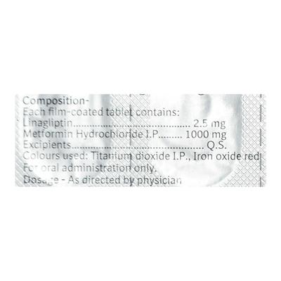 Ondero Met 2.5/1000mg Tablet 10'S - Diabetes-Ant