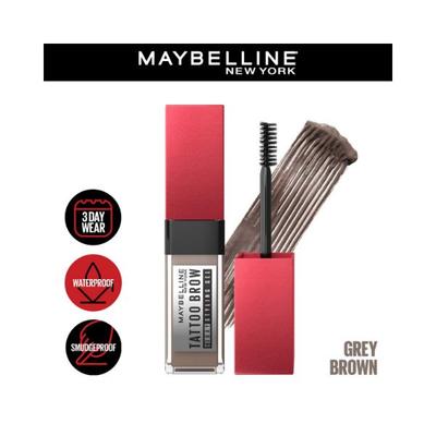 Maybelline Tattoo Brow 3 Day Styling Brow Gel Grey Brown Semi-Permanent Tinted Eyebrow Gel 6 ml - Eyebrow Pencils & Enhancers