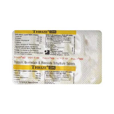Thrize DS Tablet 10'S - Pain relief-Ant