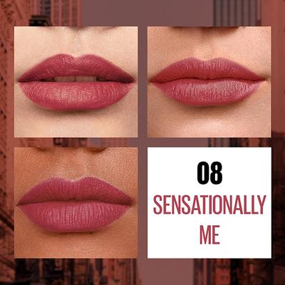Maybelline New York Sensational Liquid Matte Lipstick 08, Sensationally Me 7ml - Liquid Lipsticks