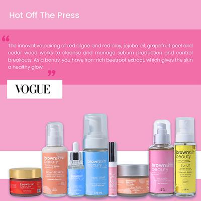 BrownSkin Beauty BSB Play Set Cleanse Hydrate Skincare Set with Free Travel Pouch 2's - Facial Kits