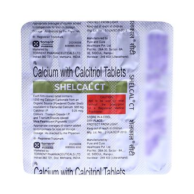 Shelcal CT Tablet 15'S - Osteoporosis-Age