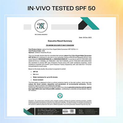 Lakme Tinted Sunscreen SPF 50 PA +++ UVA/B Protection, for All Dry, Oily, Normal Skin 100 ml - Face Sunscreen