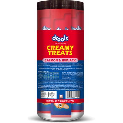 Drools Creamy Treats For Cat- Salmon & SkipKjack (Pack Of 25 x 15gm) 1's - Petfood