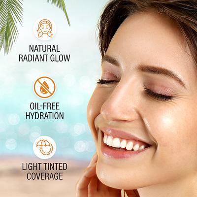 Faces Canada Tinted Sunscreen, SPF 40 PA+++, 1 Percent Hyaluronic Acid and Vitamin C, No White Cast 30 gm - Body Sunscreen