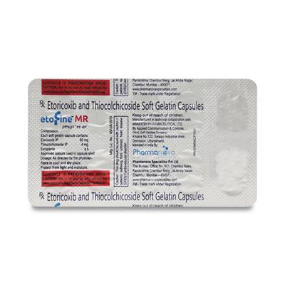 ETOFINE MR 60mg Capsule 10's - Pain relief-Ant