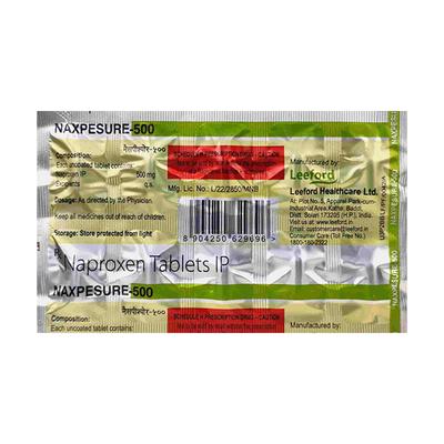 NAXPESURE 500 Tablet 10's - Pain relief-Nsa