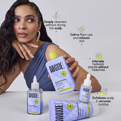 Moxie Beauty Advanced Anti-Dandruff Routine - Skincare Inspired AHA-BHA Routine 505 ml - Hair Sets & Kits