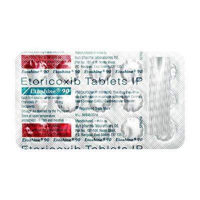 ETOSHINE 90 Tablet 15's - Pain relief-Nsa