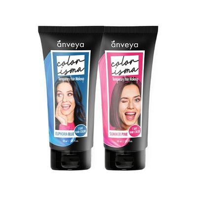 Anveya Colorisma Euphoria Blue & Summer Pink 2's - Crème
