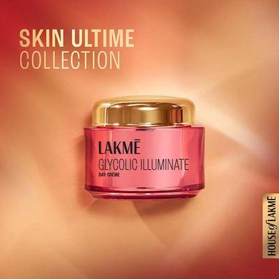 Lakme Glycolic Illuminate Day Cream with Glycolic Acid for Radiant and Even Tone Skin 50 gm - Face Moisturizers