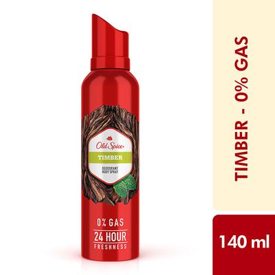 Old Spice Timber No Gas Deodorant Body Spray Perfume 140ml - Men Deodorants/Roll-Ons