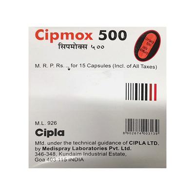 Cipmox 500mg Capsule 15'S - Bacterial Infections-Pen