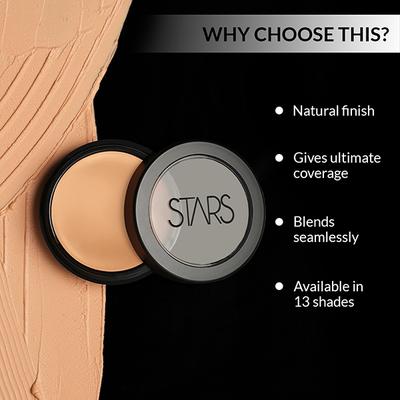 Star's Cosmetics Natural Finish Cream for Face Make Up Foundation (FS27) 8gm - Foundation
