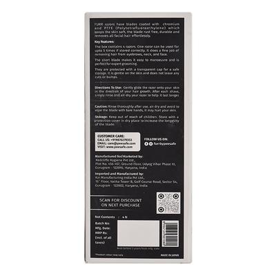 FURR Advanced Nano Coated Face Razor for Women 4's - Hair Removal Accessories