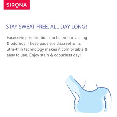 Sirona Under Arm Sweat Pads 12's - Intimate Care