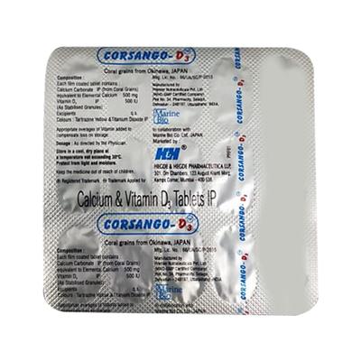 CORSANGO D3 Tablet 15's - Supplements-Cal