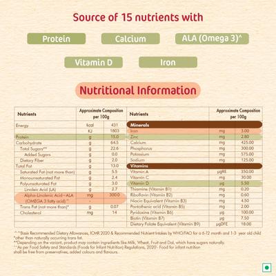 Nestle Cerelac Baby Food Cereal No Refined Sugar No Preservatives - Ragi Apple (For 6 to 24 Months Baby) 300 g - Baby And Infant Supplements