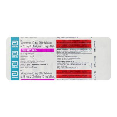 TELPRES TRIO 40mg Tablet 10's - Hypertension-Ana