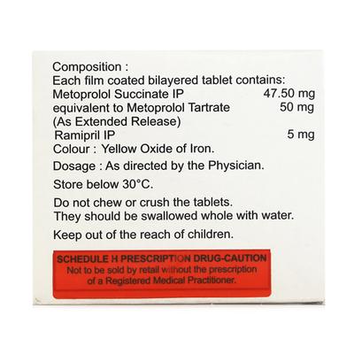 MET XL R 50/5mg Tablet 15'S - Hypertension-Bet