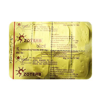 Zoterb 250mg Tablet 7'S - Fungal Infections-Anf