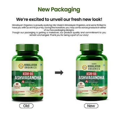 Vlado's Himalayan Organics KSM - 66 Ashwagandha Veg Capsules 60's - Sexual Care