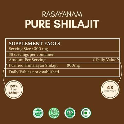 Rasayanam Pure Shilajit Resin 20 g - General Health