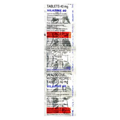 Vilazine 40mg Tablet 10'S - Depression-Ant