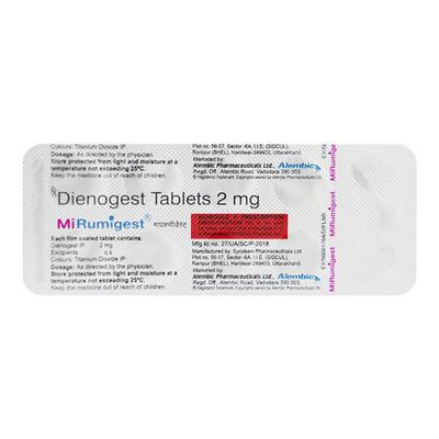 Mirumigest Tablet 10'S - Contraception-Ora