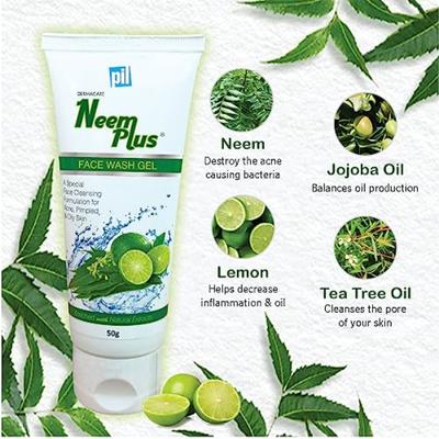 Neem Plus Face Wash Gel (Pack Of 2 x 50g) - Face Washes