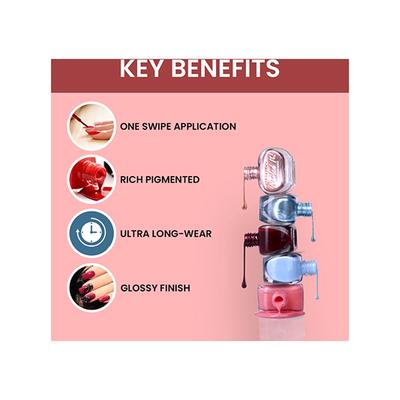 Matt Look Nailed It Nail Polish, Chip Free, Quick Dry, Longer Stay, Highly Pigmented Lacquer, Natural Finish , Champagne 23 10 ml - Nail Polish