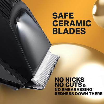 Bombay Shaving Company Balls Trimmer for Men Pubic Hair Trimmer and Body Groomer for Men 1's - Trimmers