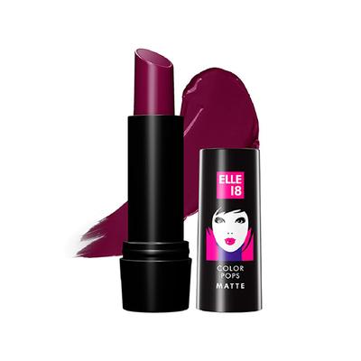 Elle 18 Colour Pop Matte Lipstick, W11, Cherry Wine 4.3gm - Lipsticks