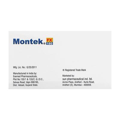 MONTEK FX 180 Tablet 10's - Asthma/COPD-Ast