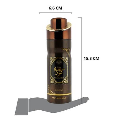 RIHANAH Rihanah Oud Deodorant For Men, Perfume Body Spray 200 ml - Men Deodorants/Roll-Ons