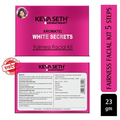 Keya Seth Aromatherapy Aromatic White Secrets Fairness Facial Kit 23 gm - Face Packs