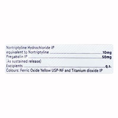 Nortryptomer P SR 50mg Tablet 10'S - Neuropathic Pain-Dru