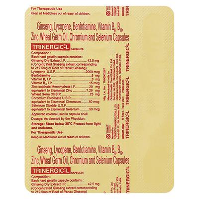 Trinergic L Capsule 15'S - Supplements-Vam