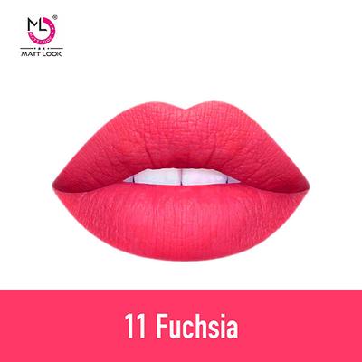 Matt Look Lip Makeup Temptation Liquid Matte Lipstick, Fuchsia 3.5gm - Liquid Lipsticks