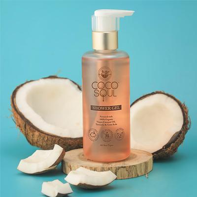Coco Soul Shower Gel -With Coconut & Ayurveda- Sulphate & Paraben Free 200ml - Shower Gels & Body Wash