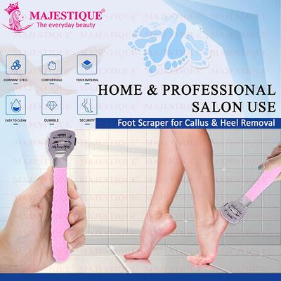 Majestique Corn Cutter for Foot, Hard Skin and Callus Remover with 10 Blades - Multicolor 1's - Cleansing Brushes